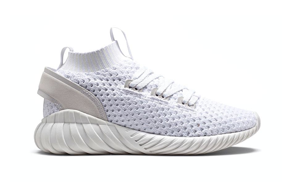 adidas Tubular Doom Soc Trace Purple Core White Sneaker Knit Sock Silhouette