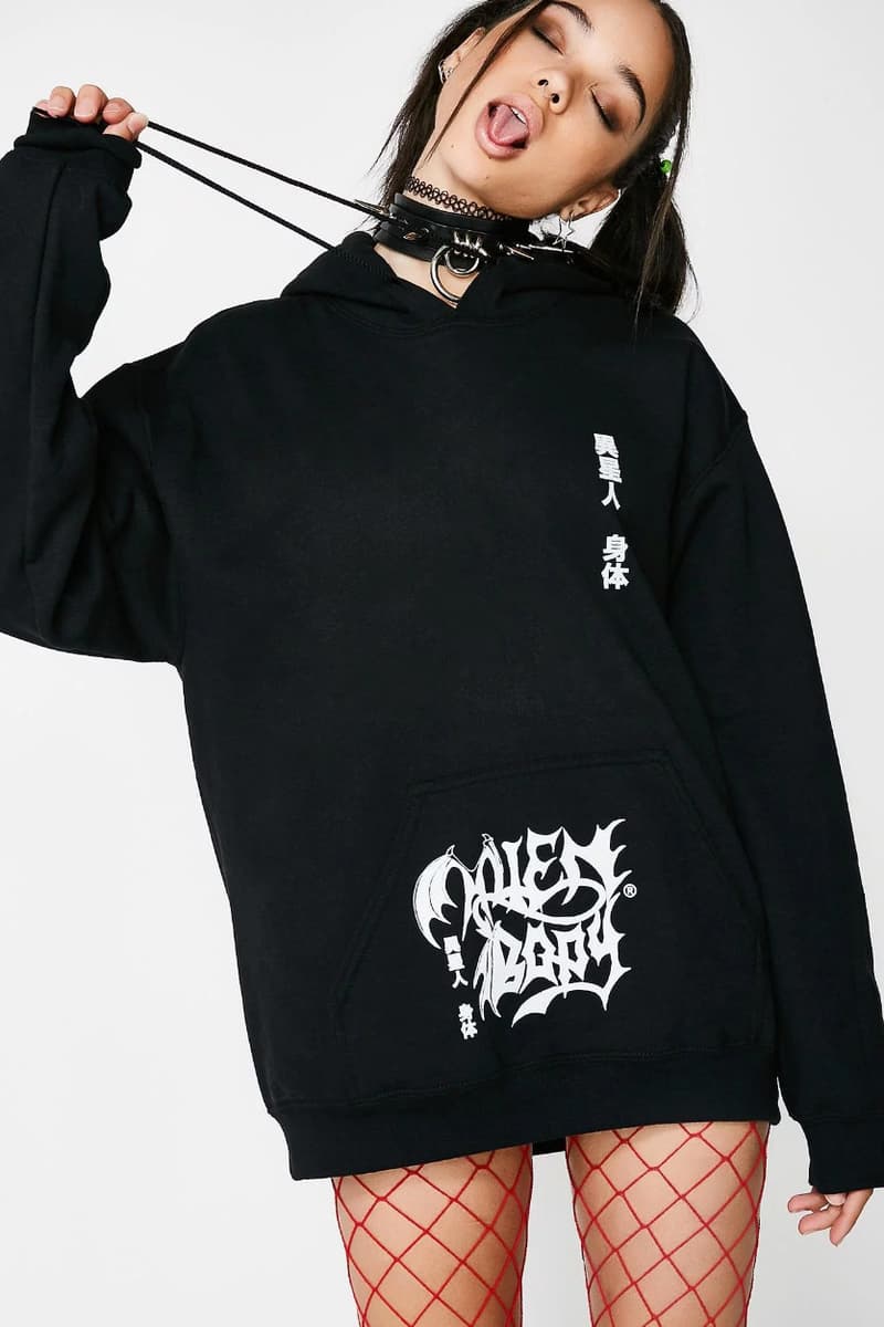 ALIEN BODY Fall/Winter 2017 Lookbook Collection Streetwear Hoodies Printed Gothic Prints Bold Graphics