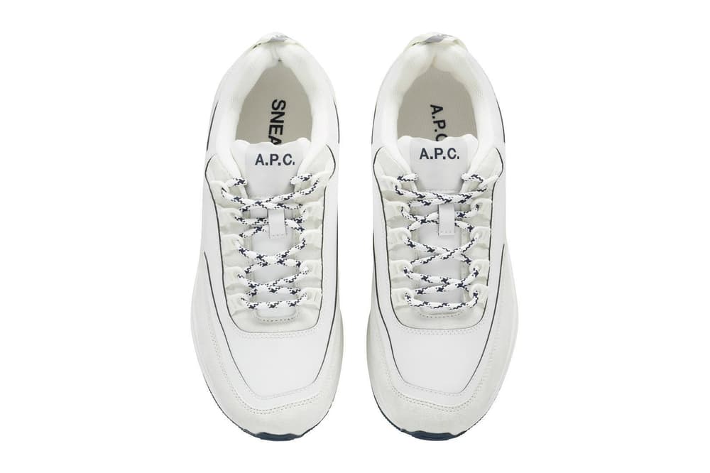 A.P.C. Sneaker Collection Minimalist Paris France Debut White Grey Brown
