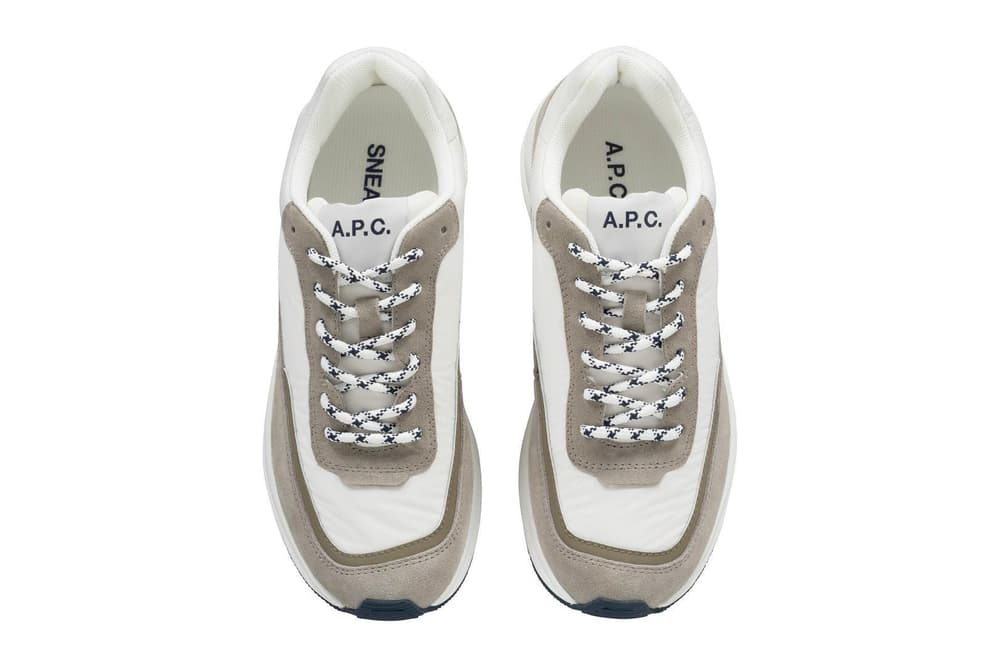 A.P.C. Sneaker Collection Minimalist Paris France Debut White Grey Brown
