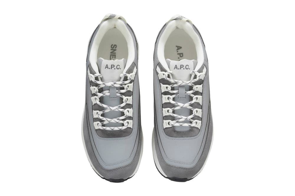 A.P.C. Sneaker Collection Minimalist Paris France Debut White Grey Brown