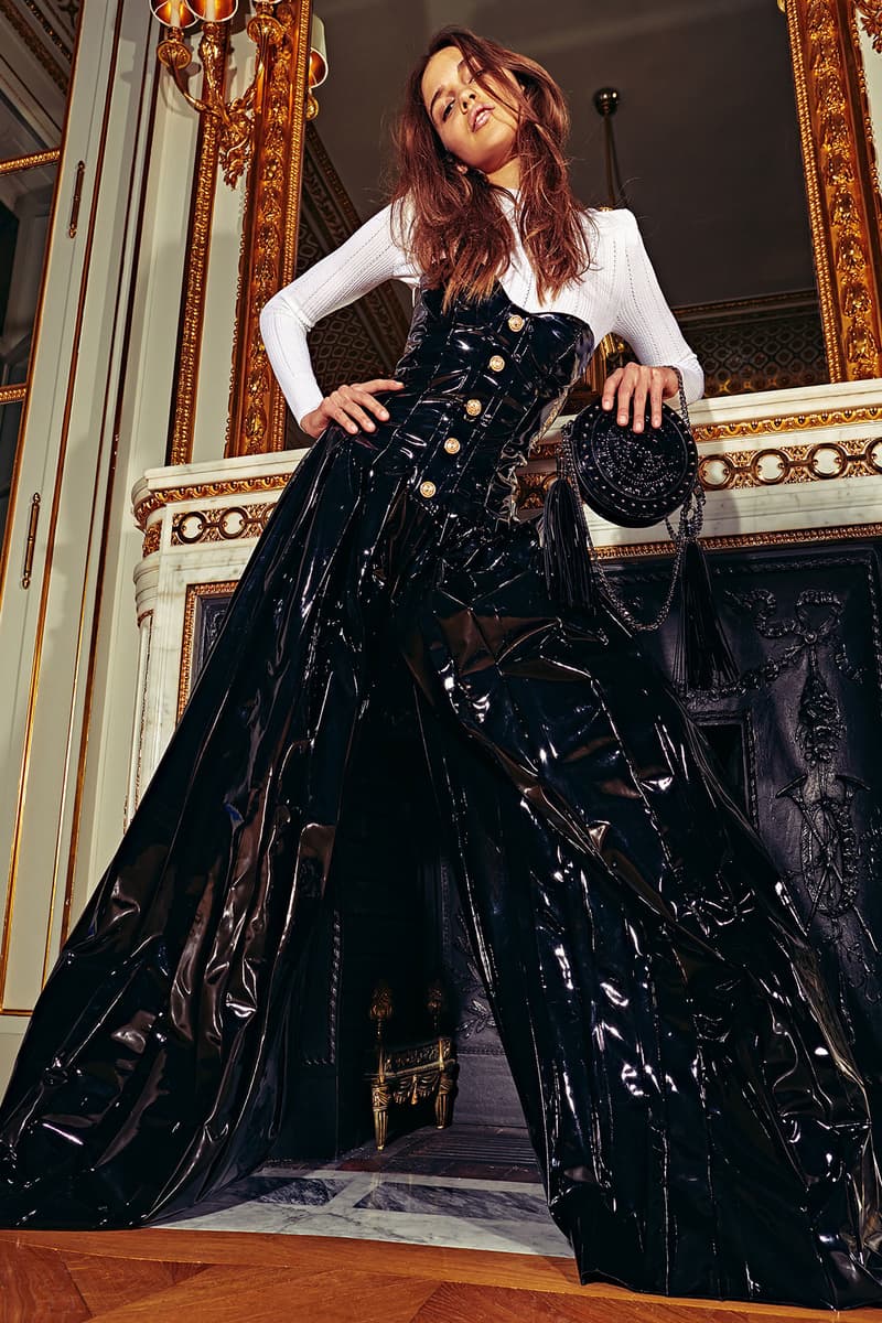 Balmain Pre-Fall 2018 Collection Lookbook Olivier Rousteing Texture Sequin Sparkle Leather Denim Statement Pieces