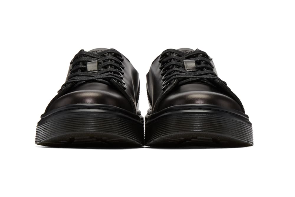 dr martens minimalist dante sneakers black white leather low top
