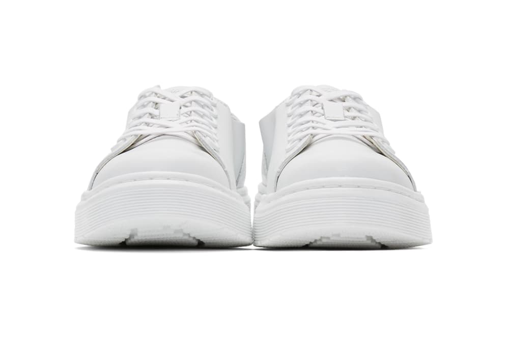 dr martens minimalist dante sneakers black white leather low top