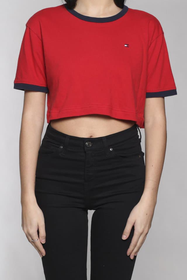 Frankie Collective New Vintage Tommy Hilfiger Pieces Jacket T-shirt Sweater Red Blue White Grey Retro Print