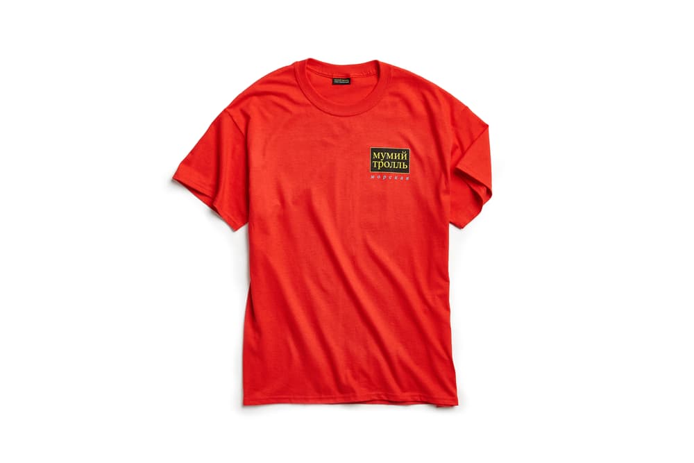 Gosha Rubchinskiy x Mumiy Troll Collection Urban Outfitters Print Red Black White Russian Streetwear Collaboration