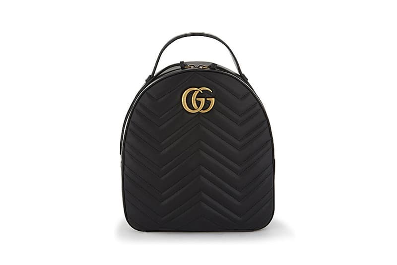 Gucci Releases A Gg Marmont Backpack In Black Hypebae