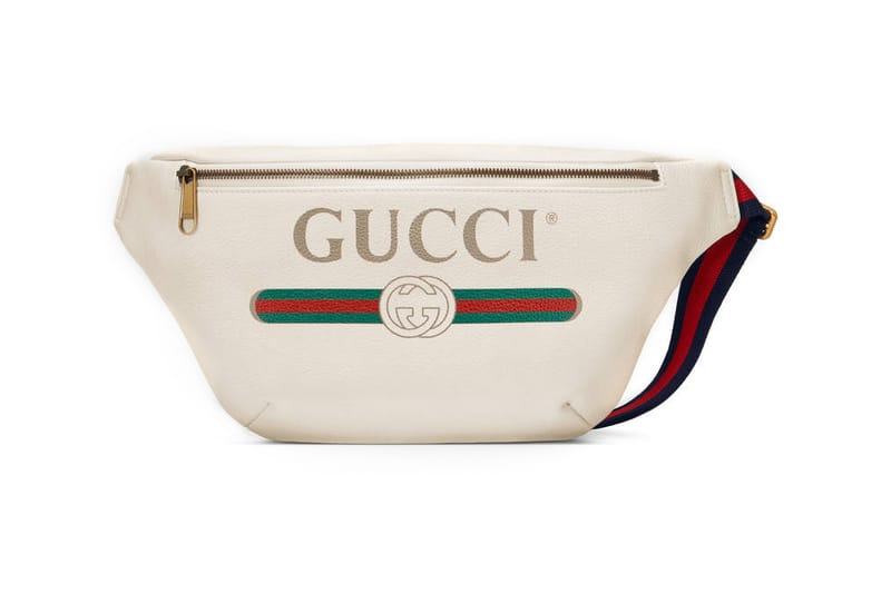 gucci print waist bag