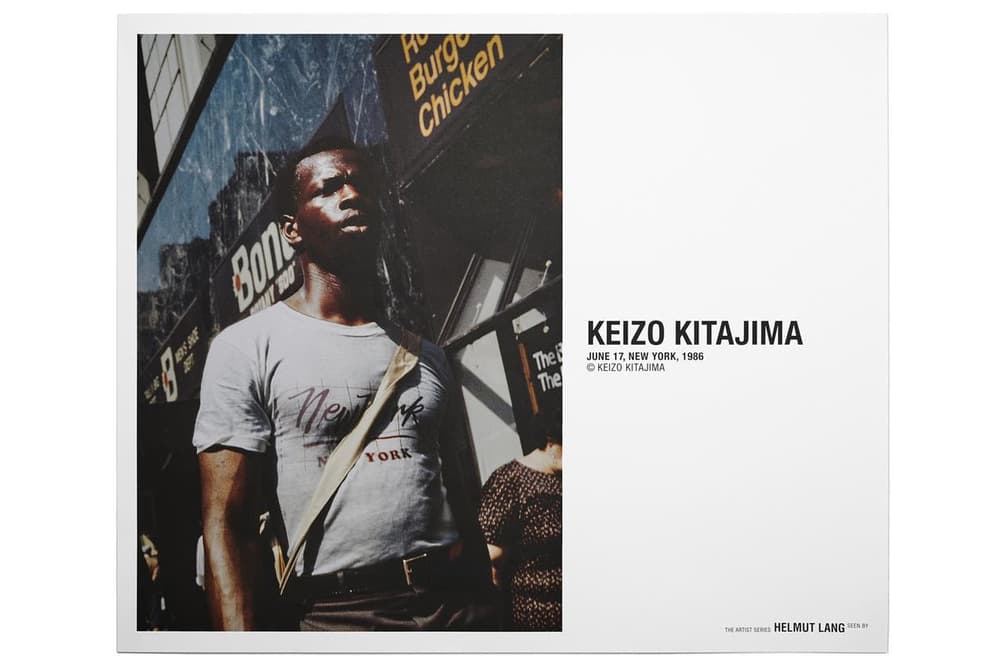 Helmut Lang Shayne Oliver Keizo Kitajima Artist Series Collection Portraiture Print T-Shirt Pin Black and White Street Photography Art
