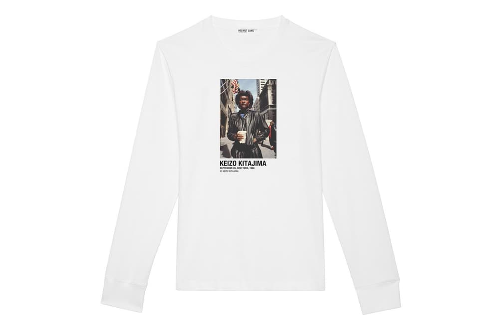 Helmut Lang Shayne Oliver Keizo Kitajima Artist Series Collection Portraiture Print T-Shirt Pin Black and White Street Photography Art