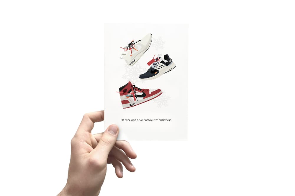 Kicksmas cards christmas holiday greetings card sneakers sneakerhead gift