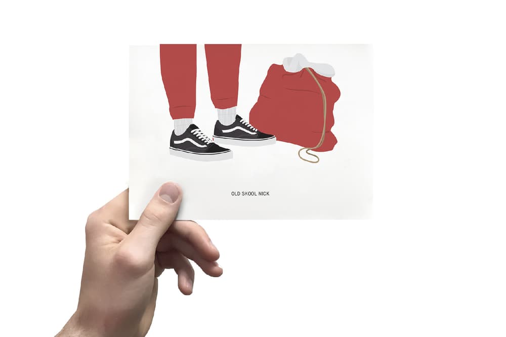 Kicksmas cards christmas holiday greetings card sneakers sneakerhead gift