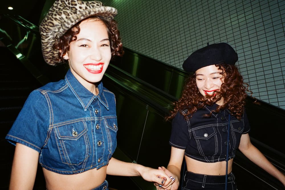 Kiko Mizuhara Retro Denim Collection Jeans Skirt Miu Tokyo Harajuku Office OK Lookbook Culottes Jacket