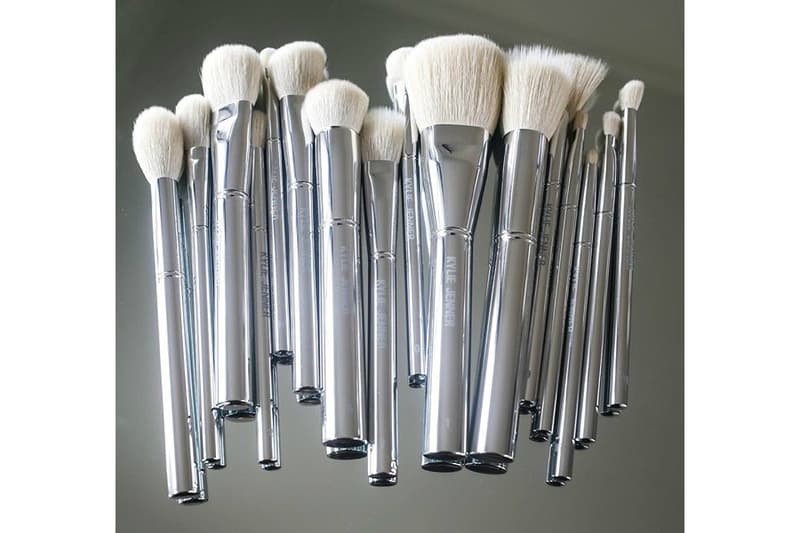 Kylie Jenner Cosmetics Silver Series Makeup Brush Collection
