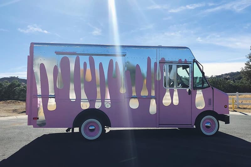 Kylie Jenner Kylie Cosmetics Kylie Truck Pop-Up Shop Makeup Eyeshadow Beauty Lipstick Concealer Products Los Angeles