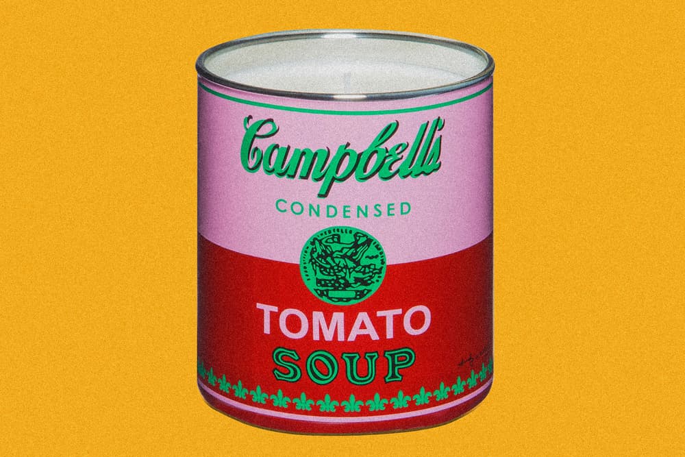 ligne blanche brillo box campbells soup can andy warhol jean-michel basquiat keith haring candle