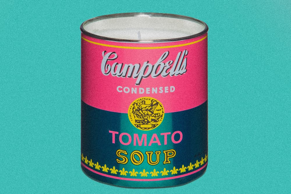 ligne blanche brillo box campbells soup can andy warhol jean-michel basquiat keith haring candle