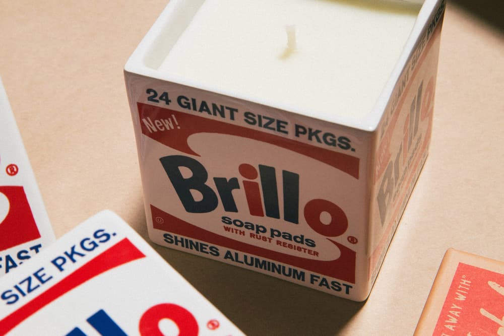 ligne blanche brillo box campbells soup can andy warhol jean-michel basquiat keith haring candle