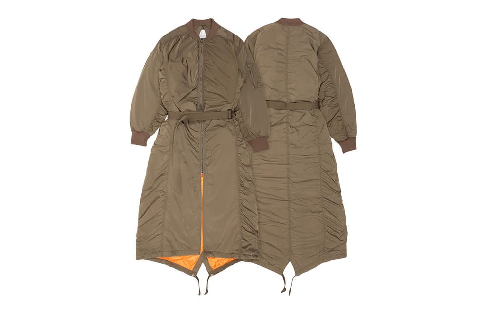 maharishi winter 2017 lux flight nylon collection jacket coat outerwear womens