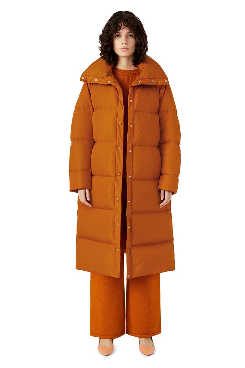Mansur Gavriel Puffer Jacket Collection Millennial Pink Pastel Orange Navy Blue Black