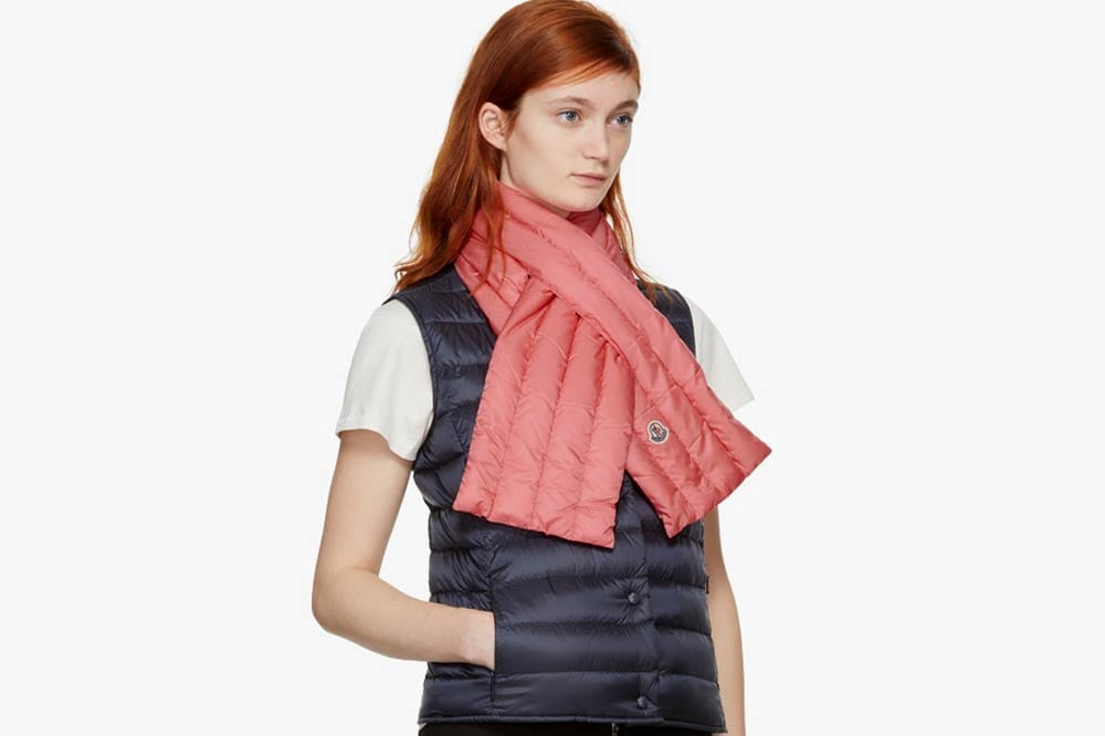Pink Down Scarf Will Save Your Neck 