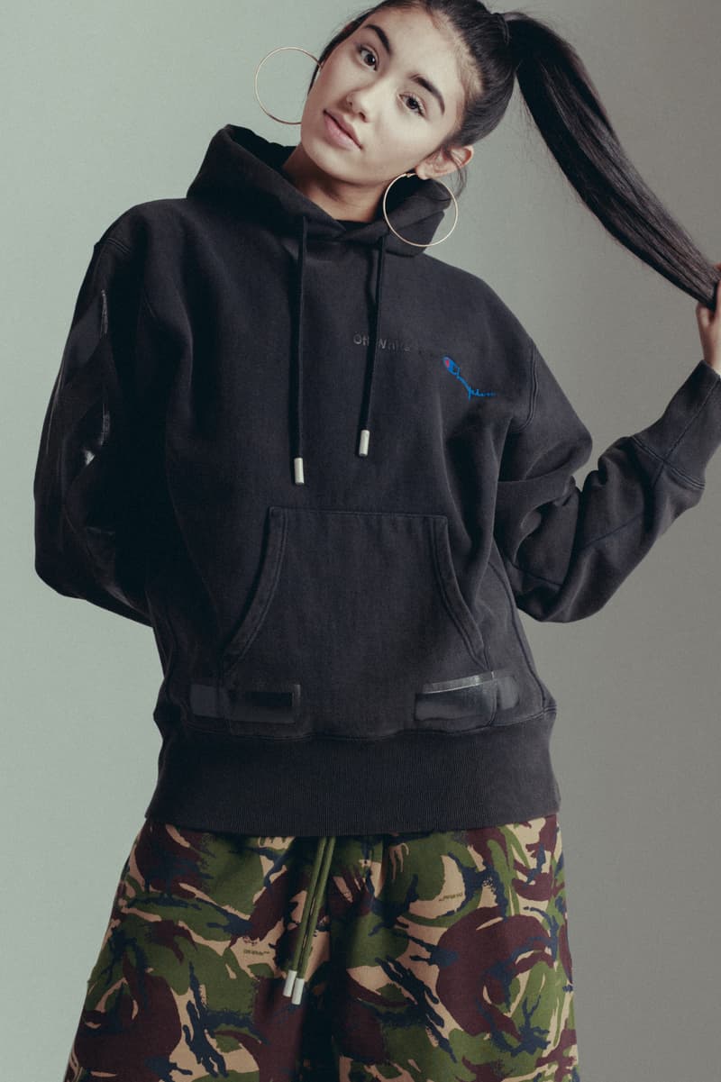 Off White virgil abloh temperature champion firetape fall winter 2017 collection where to buy