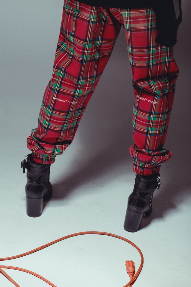 Off White virgil abloh temperature champion firetape fall winter 2017 collection where to buy