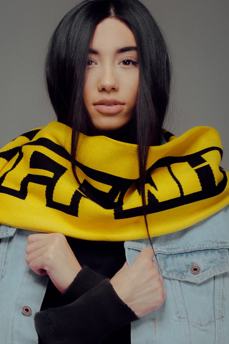 Off White virgil abloh temperature champion firetape fall winter 2017 collection where to buy