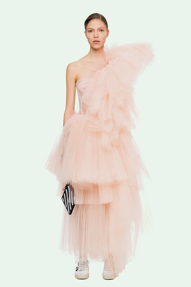 Pre-Order Off-White™ Spring/Summer Collection Virgil Abloh Denim Industrial Belts Bags Dresses Statement Pieces Streetwear