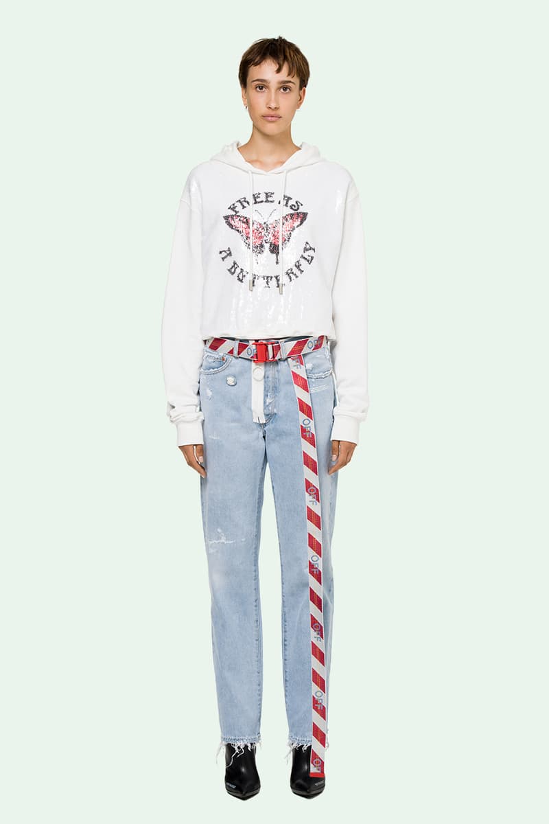 Pre-Order Off-White™ Spring/Summer Collection Virgil Abloh Denim Industrial Belts Bags Dresses Statement Pieces Streetwear