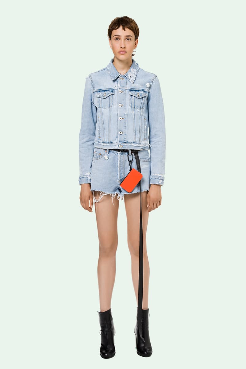 Pre-Order Off-White™ Spring/Summer Collection Virgil Abloh Denim Industrial Belts Bags Dresses Statement Pieces Streetwear