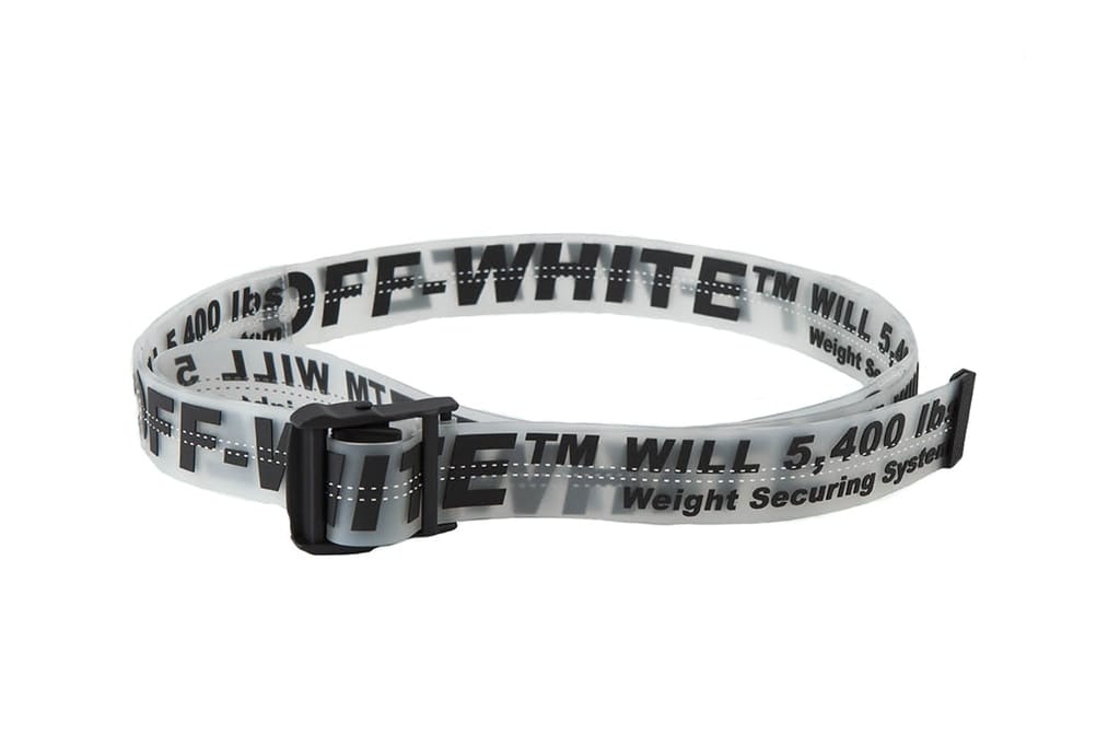 OFF!-White UK OFF-WHITE c/o Virgil Abloh Industrial Transparente Off White Belt Original 