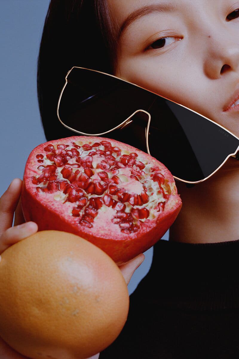 RETROSUPERFUTURE Lenz Amaranth Flat Top Sunglasses Shades Frames