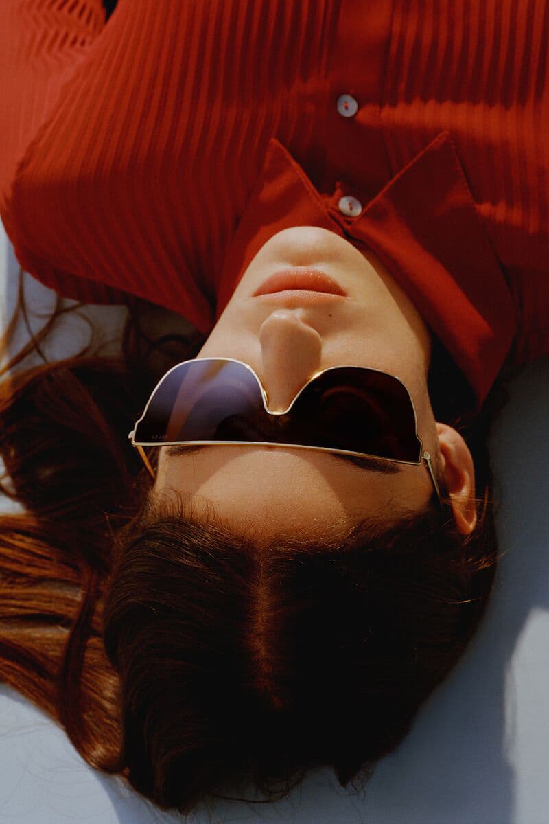 RETROSUPERFUTURE Lenz Amaranth Flat Top Sunglasses Shades Frames