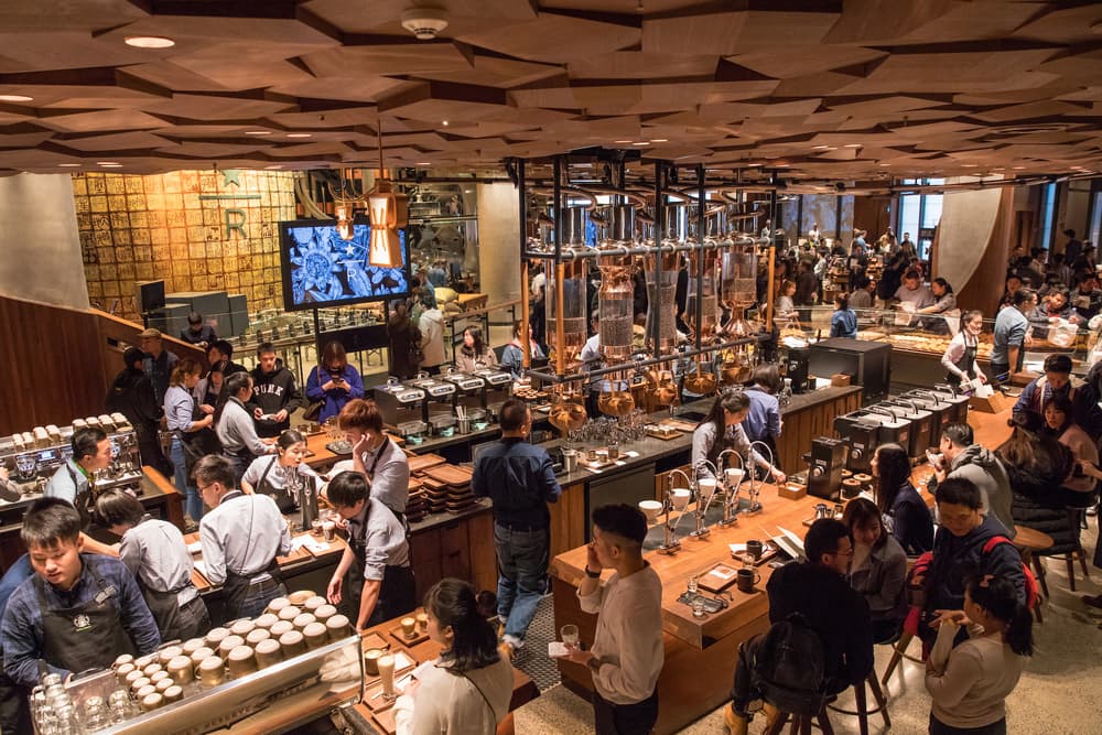 Starbucks Premium Coffee Roastery Shanghai Cafe Restaurant Brewery Tea AR Augmented Reality China