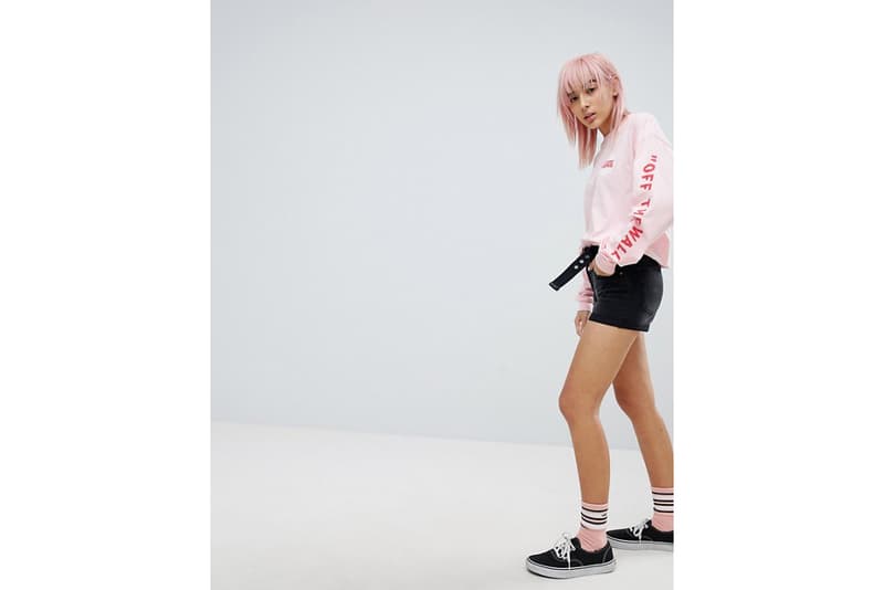 Vans ASOS Oversized Long Sleeve T-Shirt Pink