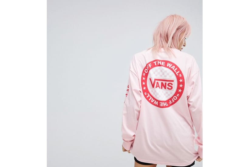 light pink vans shirt