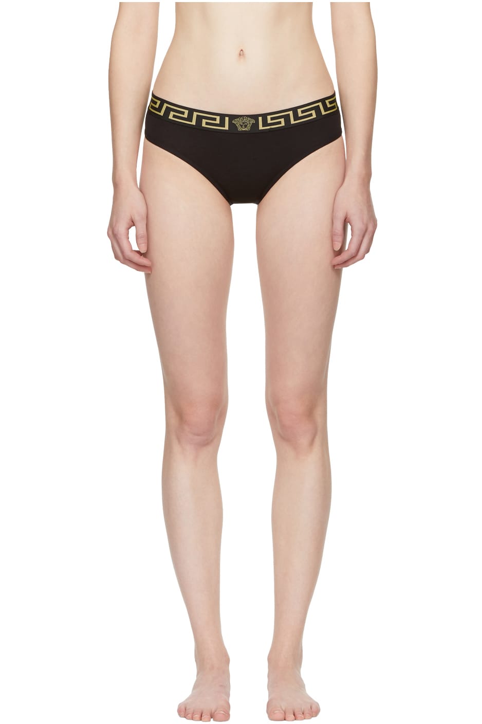 Versace Drops Black and Gold Underwear 