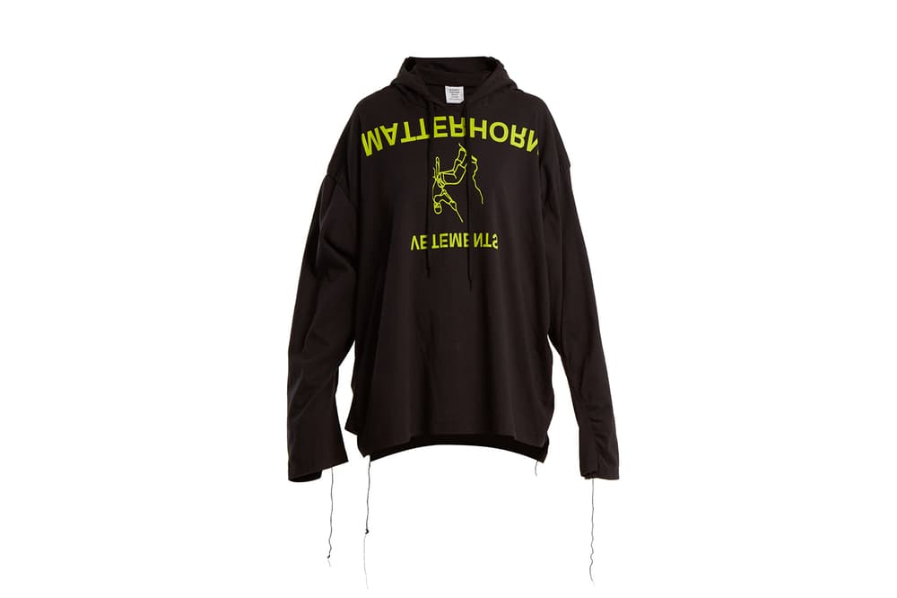 vetements 2018 collection matches bomber jacket lighter heel boot hoodie sweatshirt