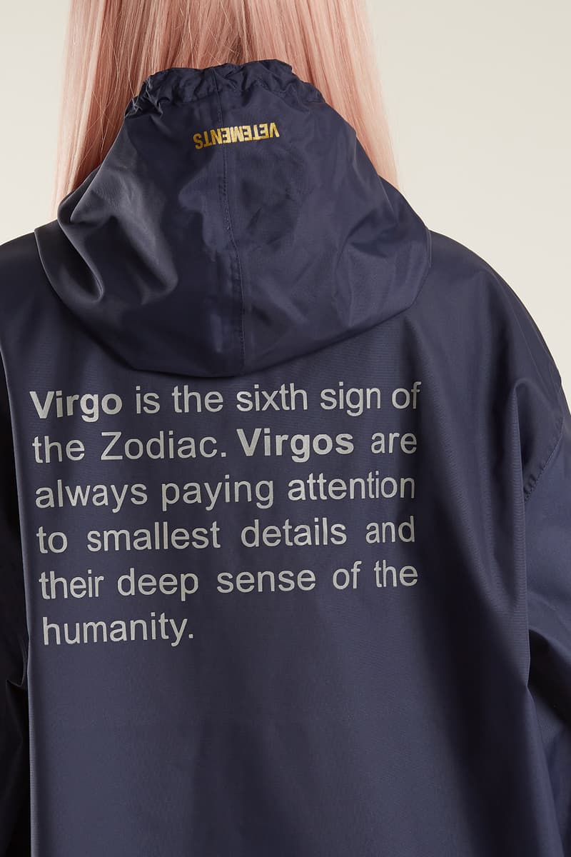 Vetements Spring Summer 2018 Zodiac Sign Horoscope Raincoat Definition MATCHESFASHION Demna Gvasalia