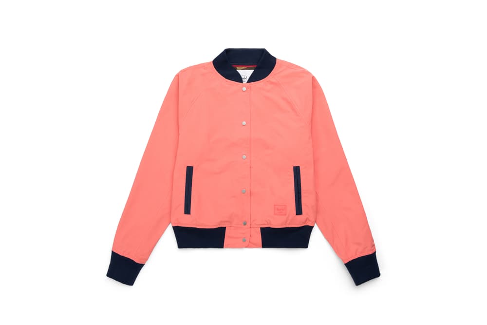 Shop Herschel Supply New Pink Jackets Outerwear Raincoat Bomber Jacket Simple Minimal