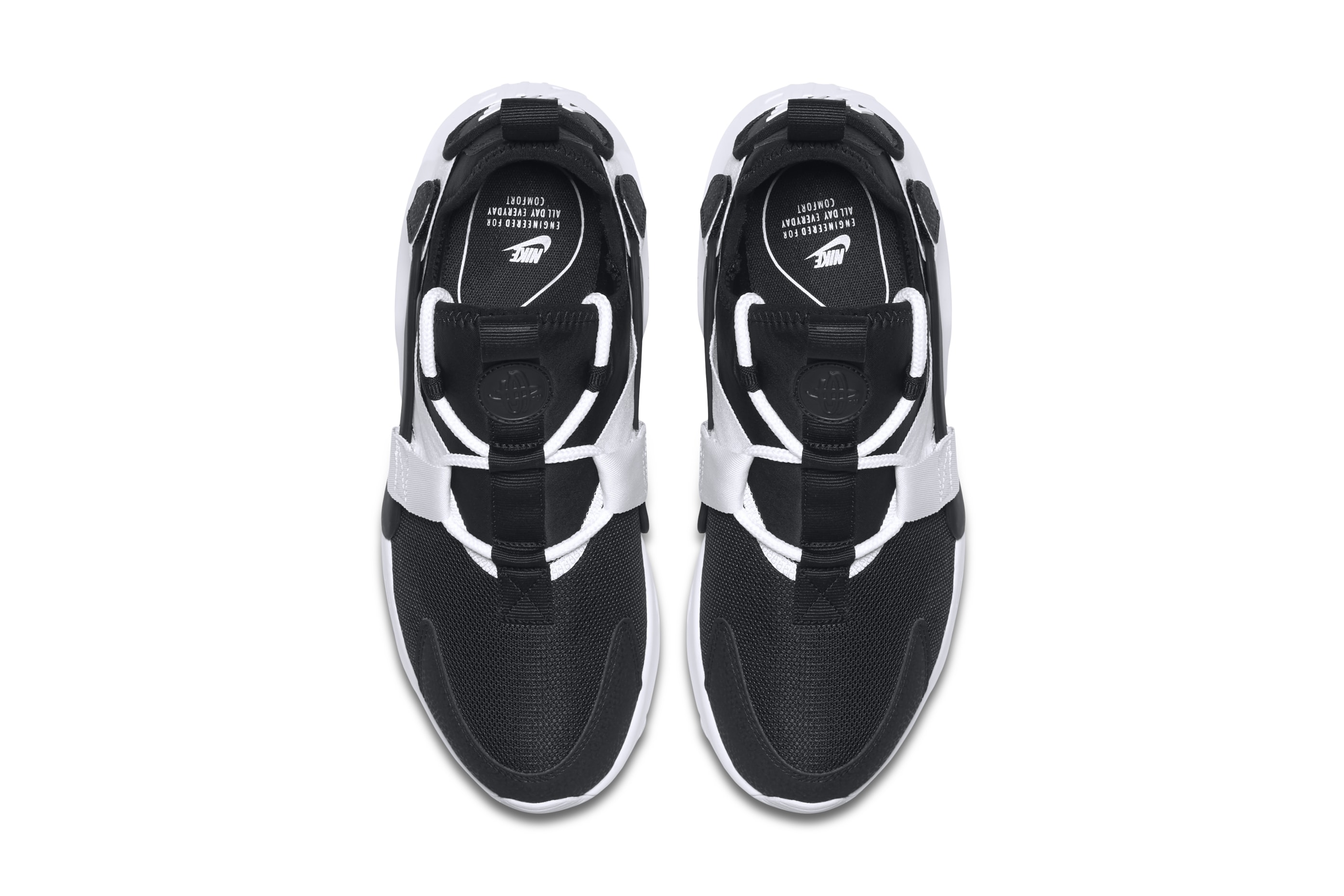 Nike Air Huarache City Low Sneaker Silhouette Shoe Khaki Particle Rose Black White Sole Retro Silhouette Street Style Shoe