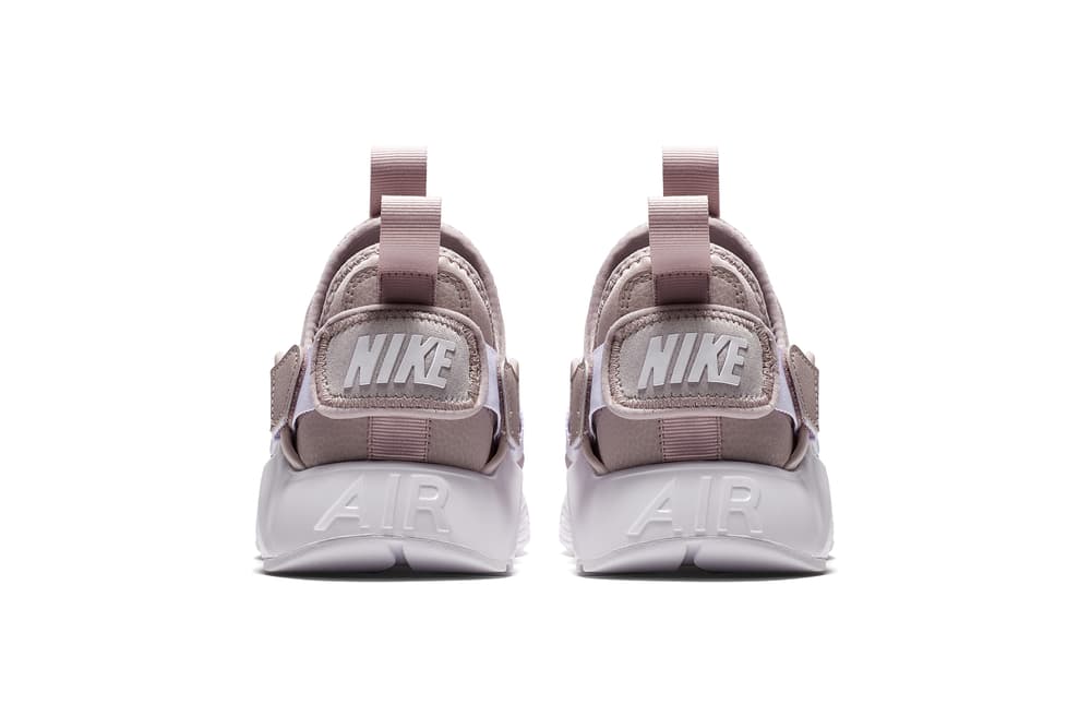 Nike Air Huarache City Low Sneaker Silhouette Shoe Khaki Particle Rose Black White Sole Retro Silhouette Street Style Shoe