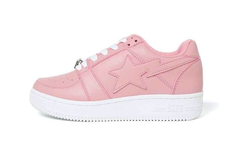 pink bape shoes