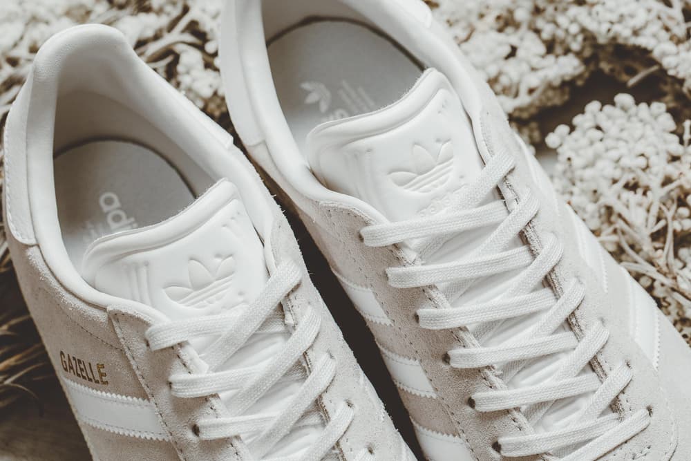 grey adidas gazelle nubuck