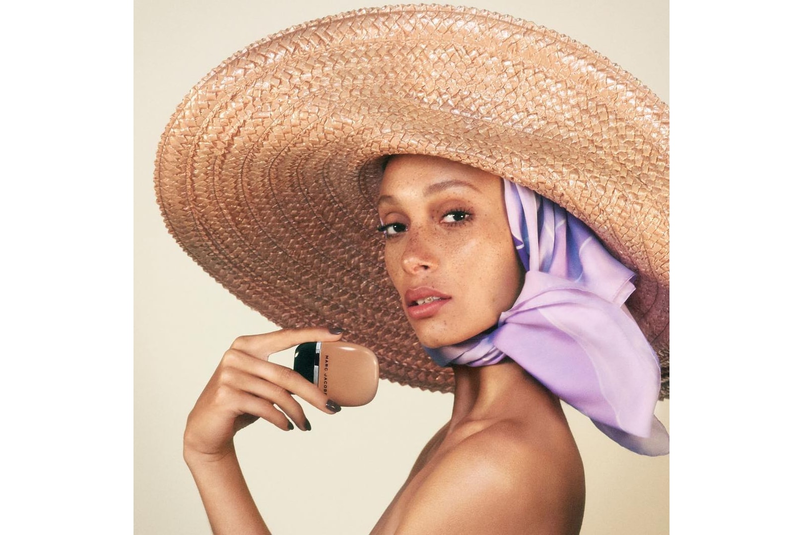 Adwoa Aboah Marc Jacobs Beauty "Shameless" Foundation Makeup Ad Campaign