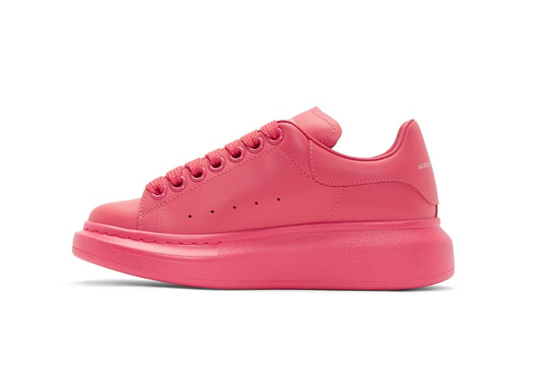 Alexander McQueen Platform Sneaker Shoe Pink Blue Colorway Chunky Sole Lace Up Silhouette Luxury Color