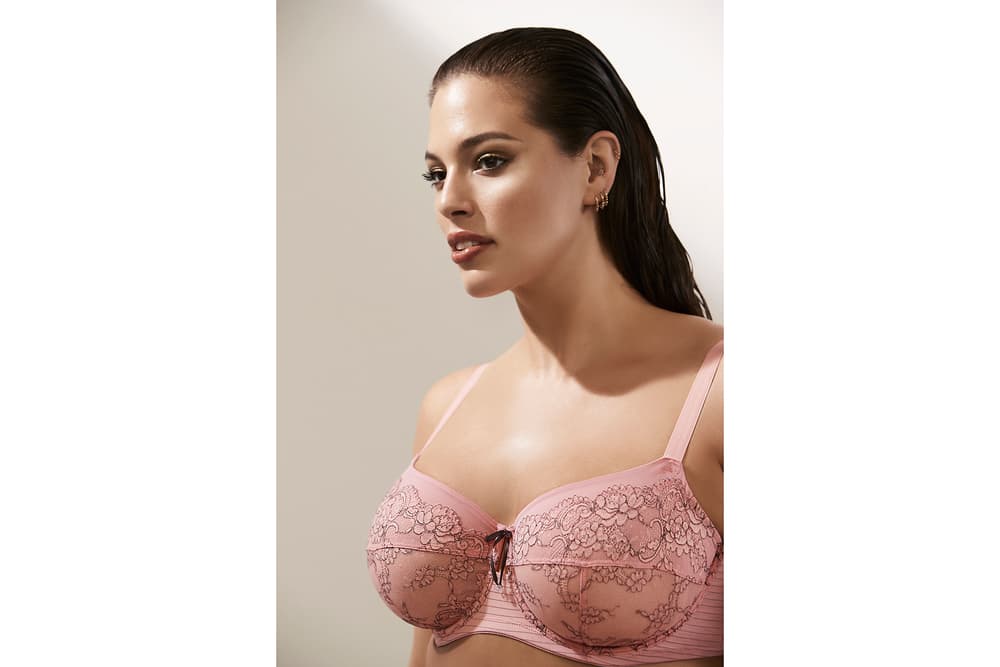 Ashley Graham Addition Elle Sexy Essentials Collection Collaboration Lookbook Campaign Valentine's Day Spring Bra Underwear Plus Sized Body Inclusive