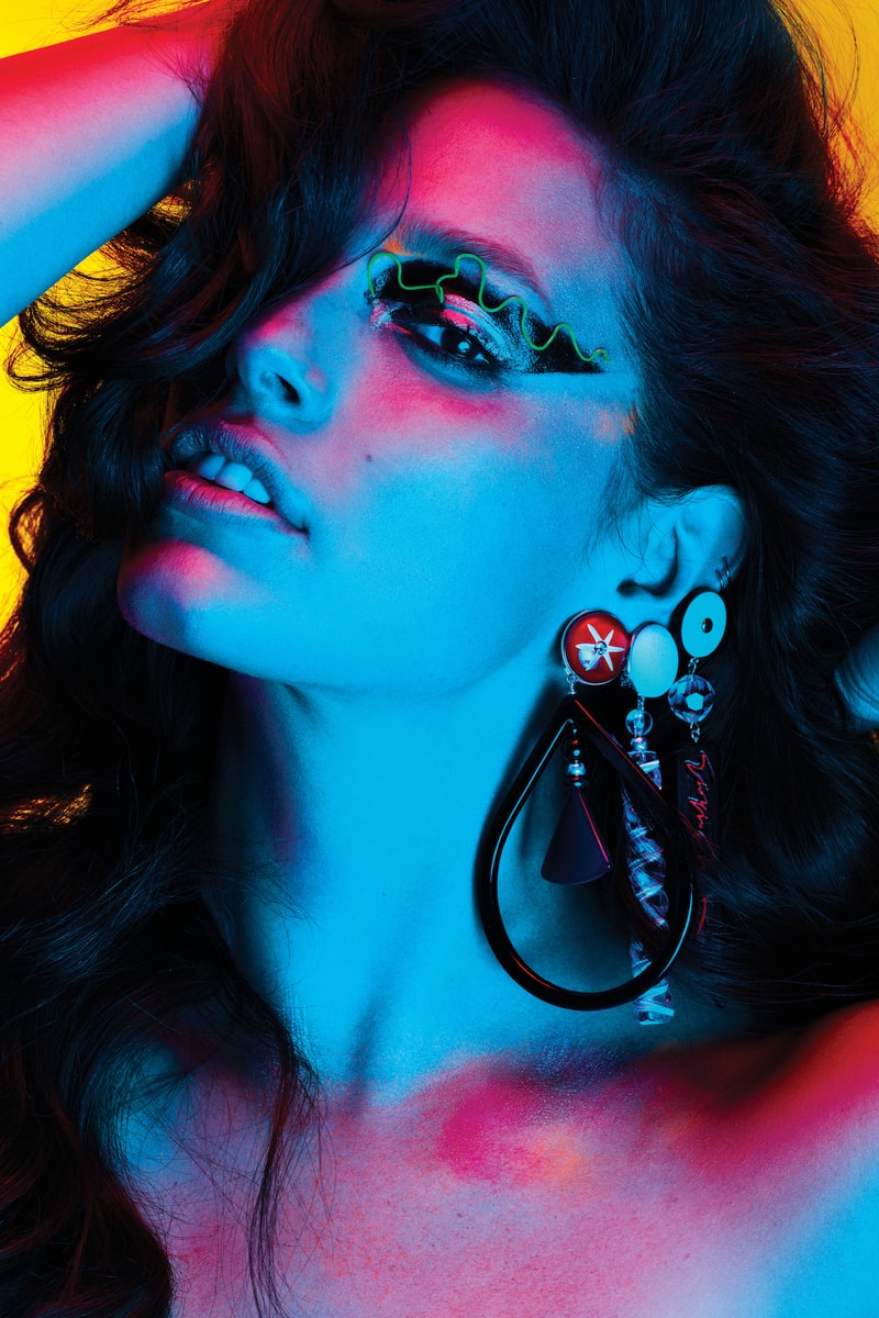 Ashley Graham Colorful V Magazine Photoshoot Fendi Louis Vuitton Editorial Makeup