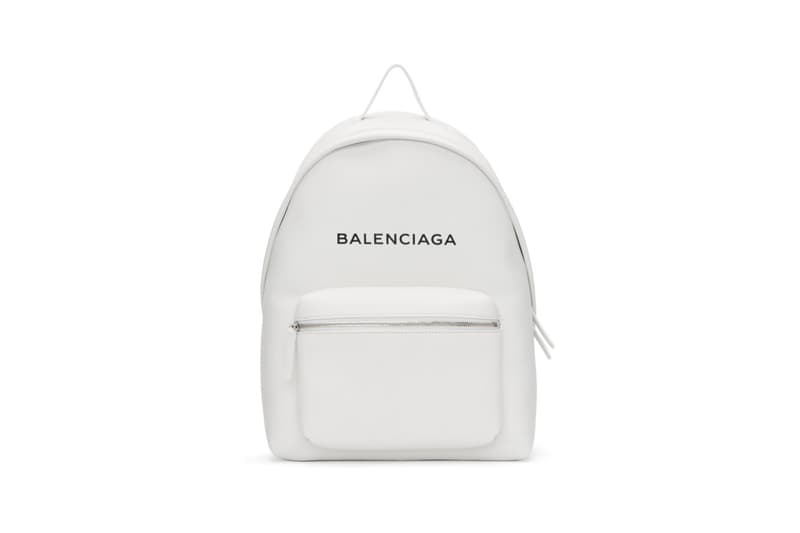 Balenciaga Everyday Logo Backpack White